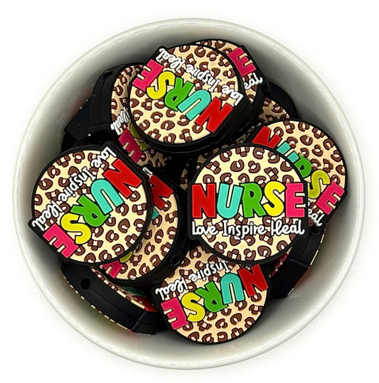 Love, Inspire, Heal, Nurse | Silicone Focal Bead