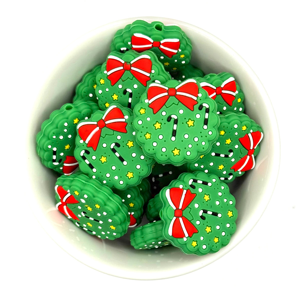 Holiday Wreath - Focal Beads