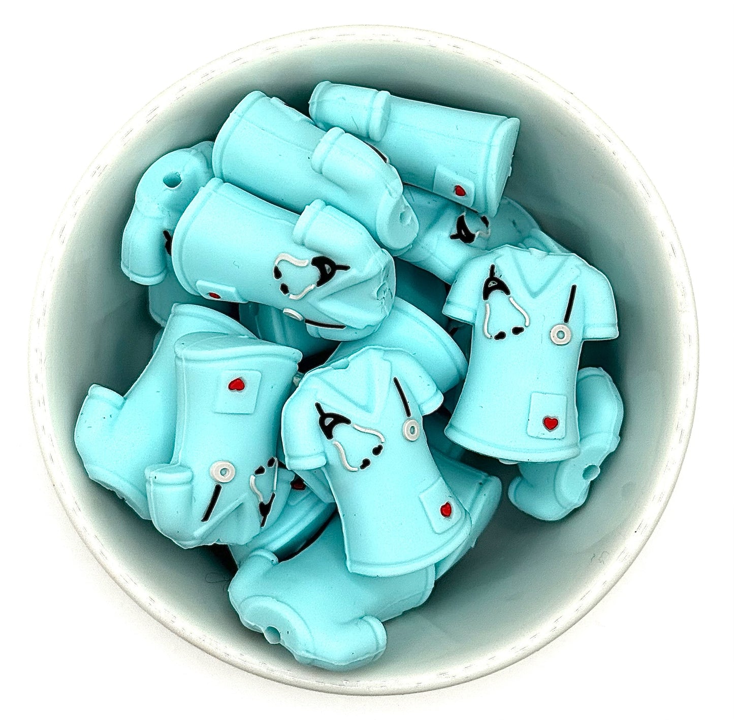 3D Nurse Scrubs | Silicone Focal Bead