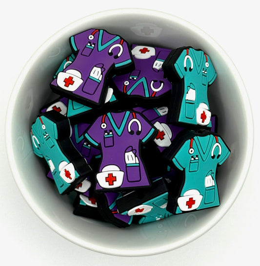 Nurse Scrubs | Silicone Focal Bead
