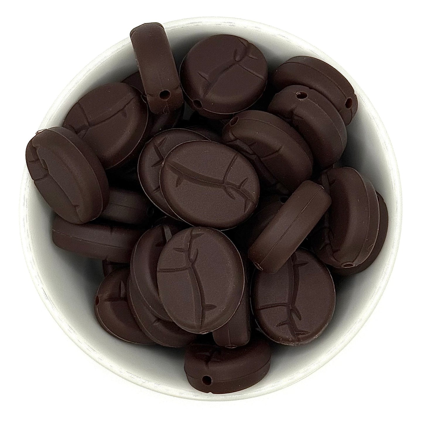 Coffee Bean 3D | Silicone Focal Bead 3D