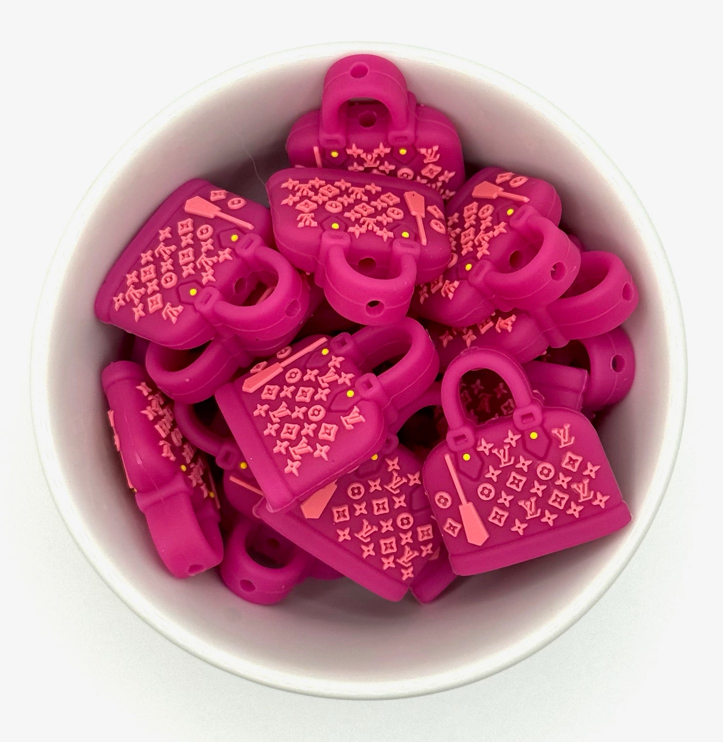 LV Purse | Silicone Focal Bead