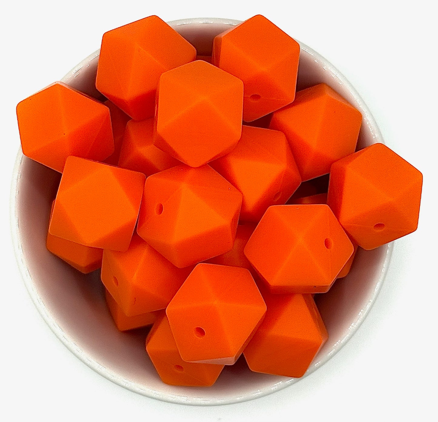 Hexagon 17mm Solid |  Silicone Beads