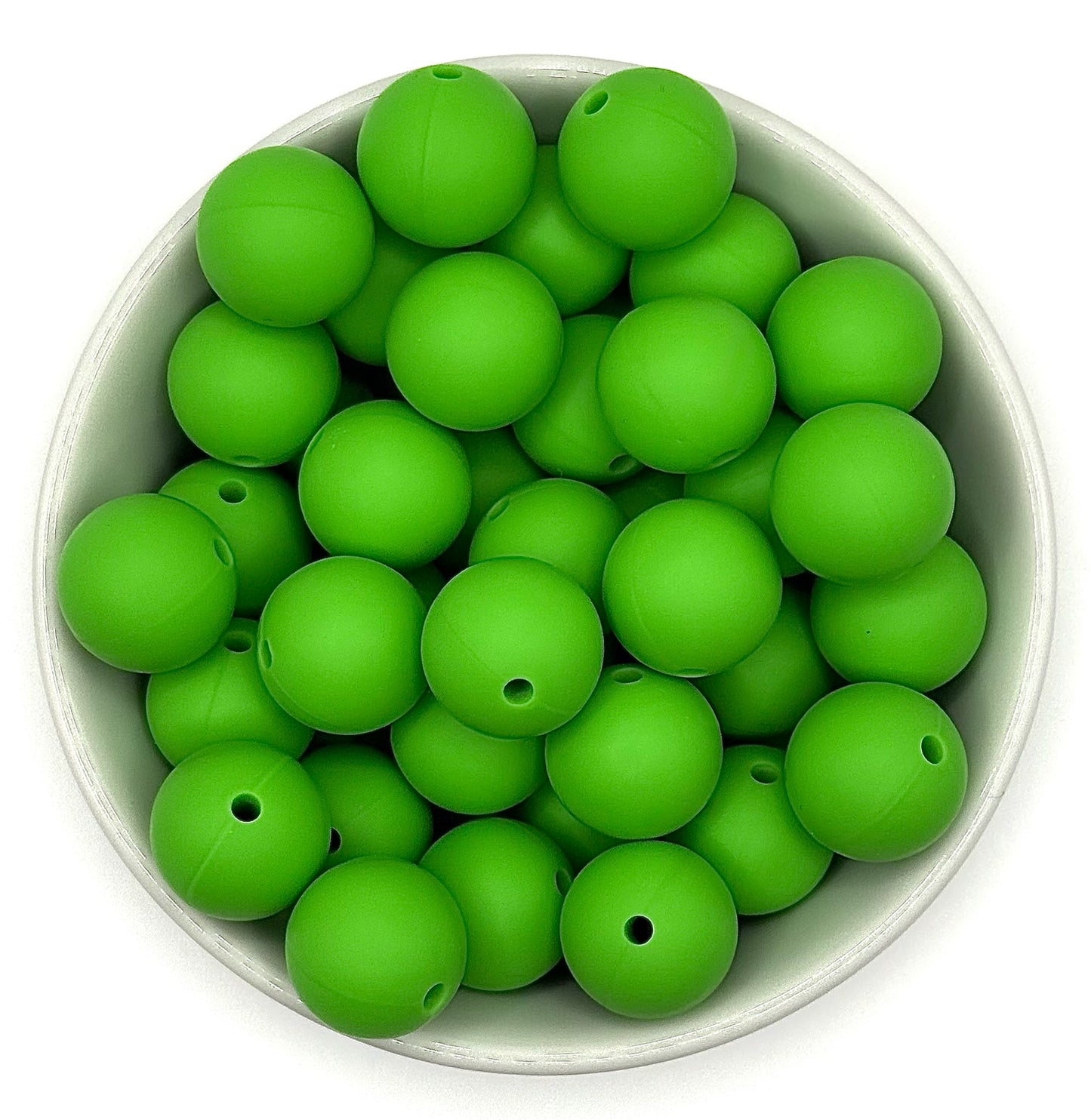 Silicone Solid Colour 15mm Beads | Silicone Beads Round