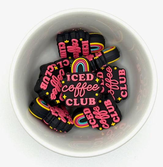 Club de café glacé | Perle focale en silicone