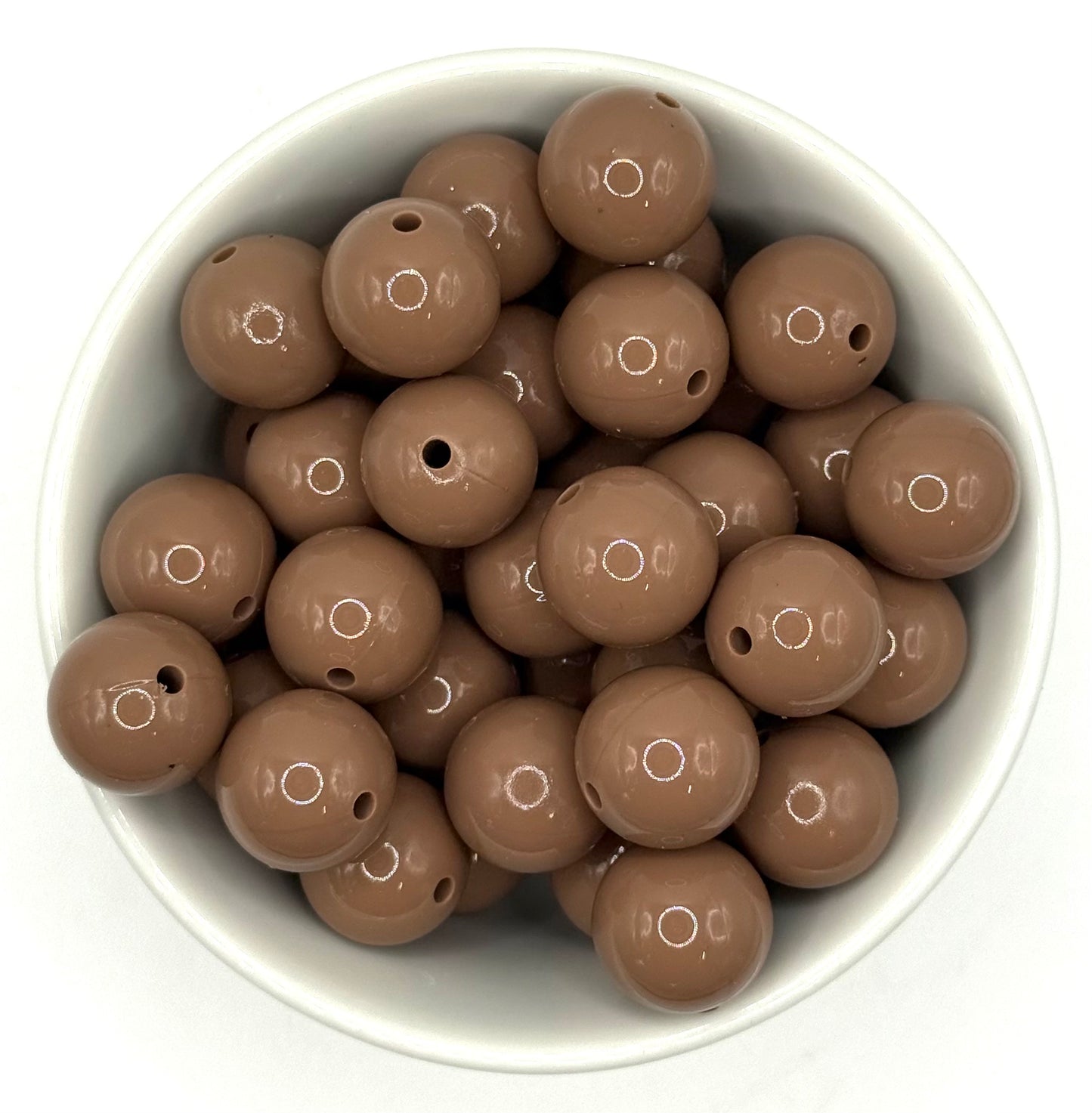 Glossy 15mm Round | Silicone Beads