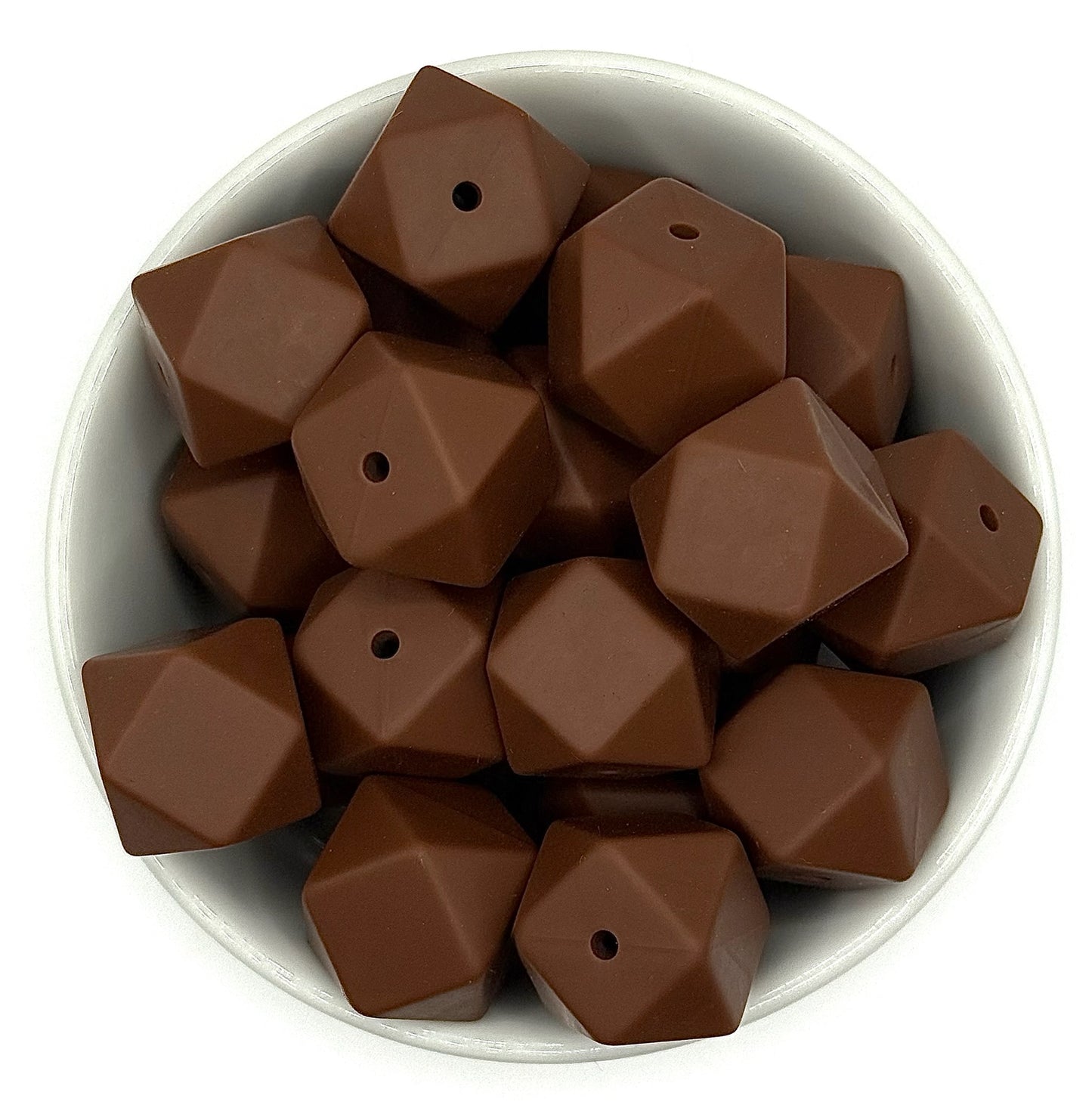 Hexagon 17mm Solid |  Silicone Beads