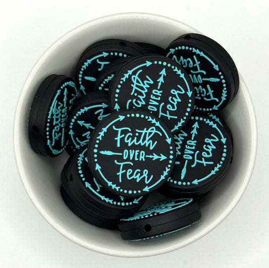 Faith over Fear | Silicone Focal Bead