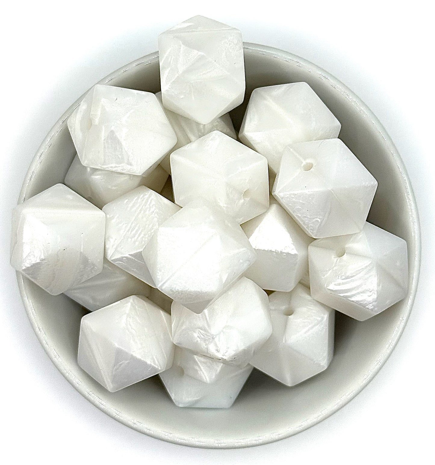 Hexagon 17mm Solid |  Silicone Beads