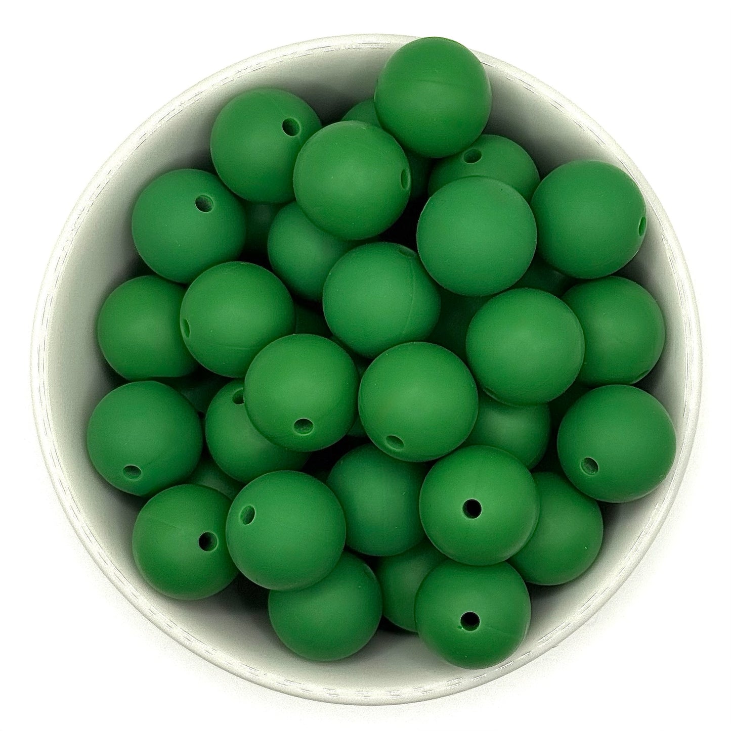 Silicone Solid Colour 15mm Beads | Silicone Beads Round
