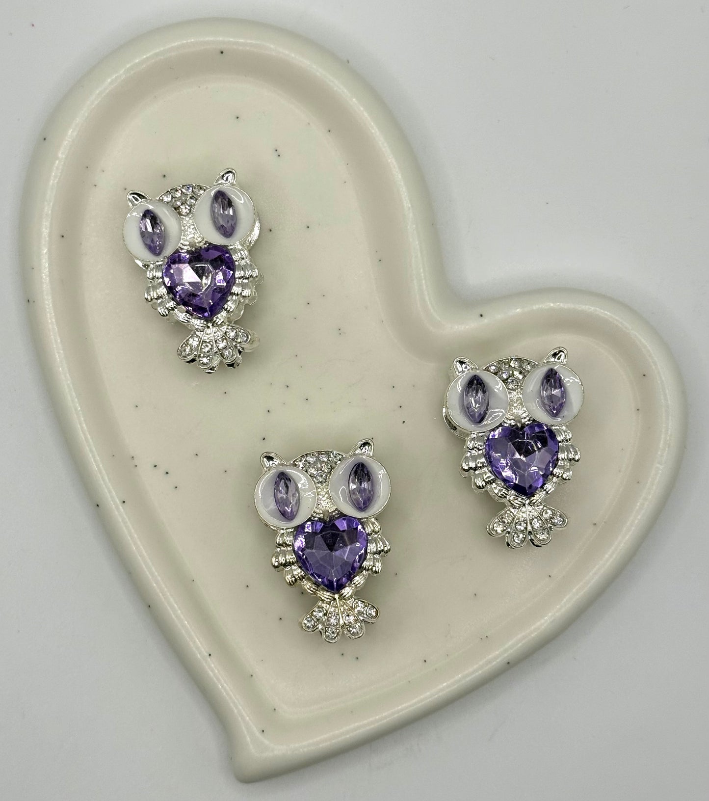 Fancy Alloy Owl with Gems