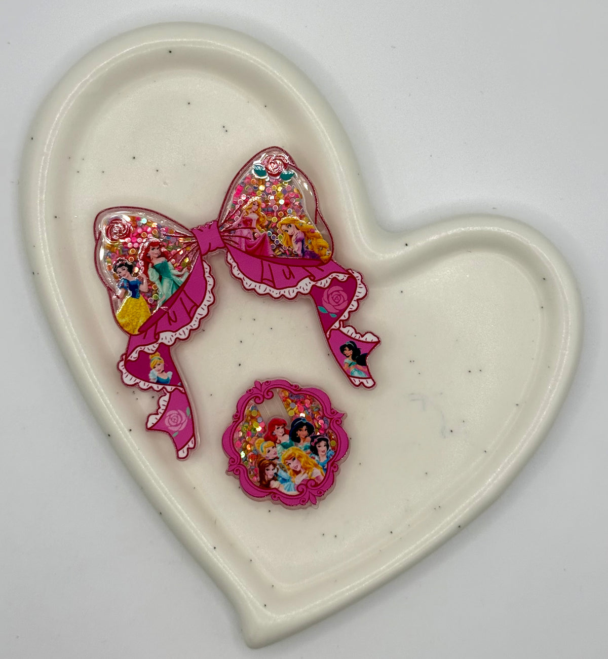 Acrylic Bow & Focal Sets | 2 Piece Sets | Acrylic Focal Beads