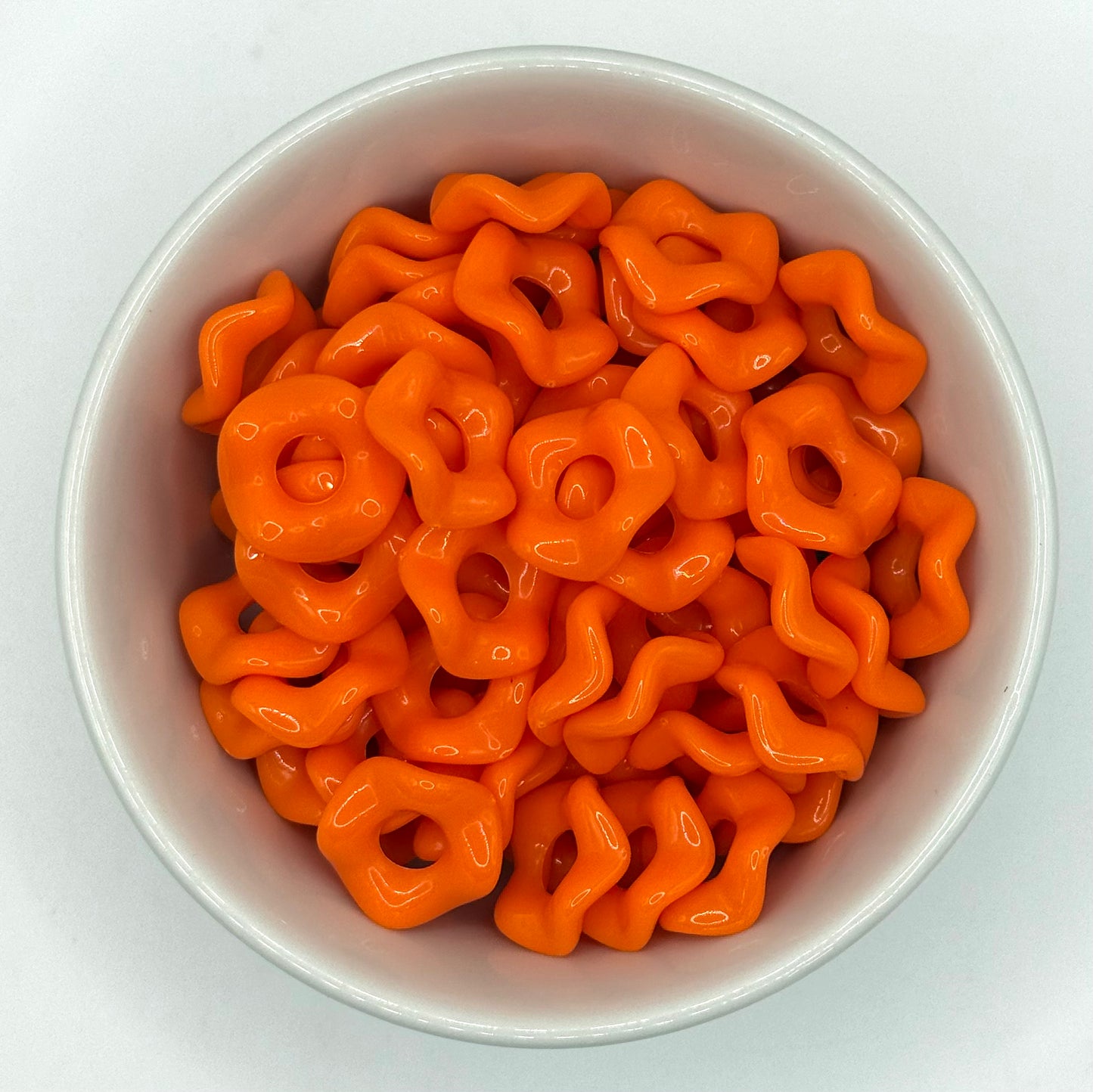 Perles intercalaires vagues 16mm | Perles intercalaires acryliques