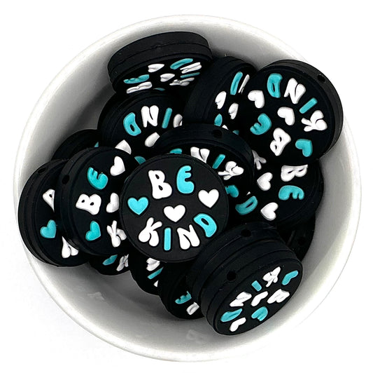 💙Be Kind🤍| Silicone Focal Beads