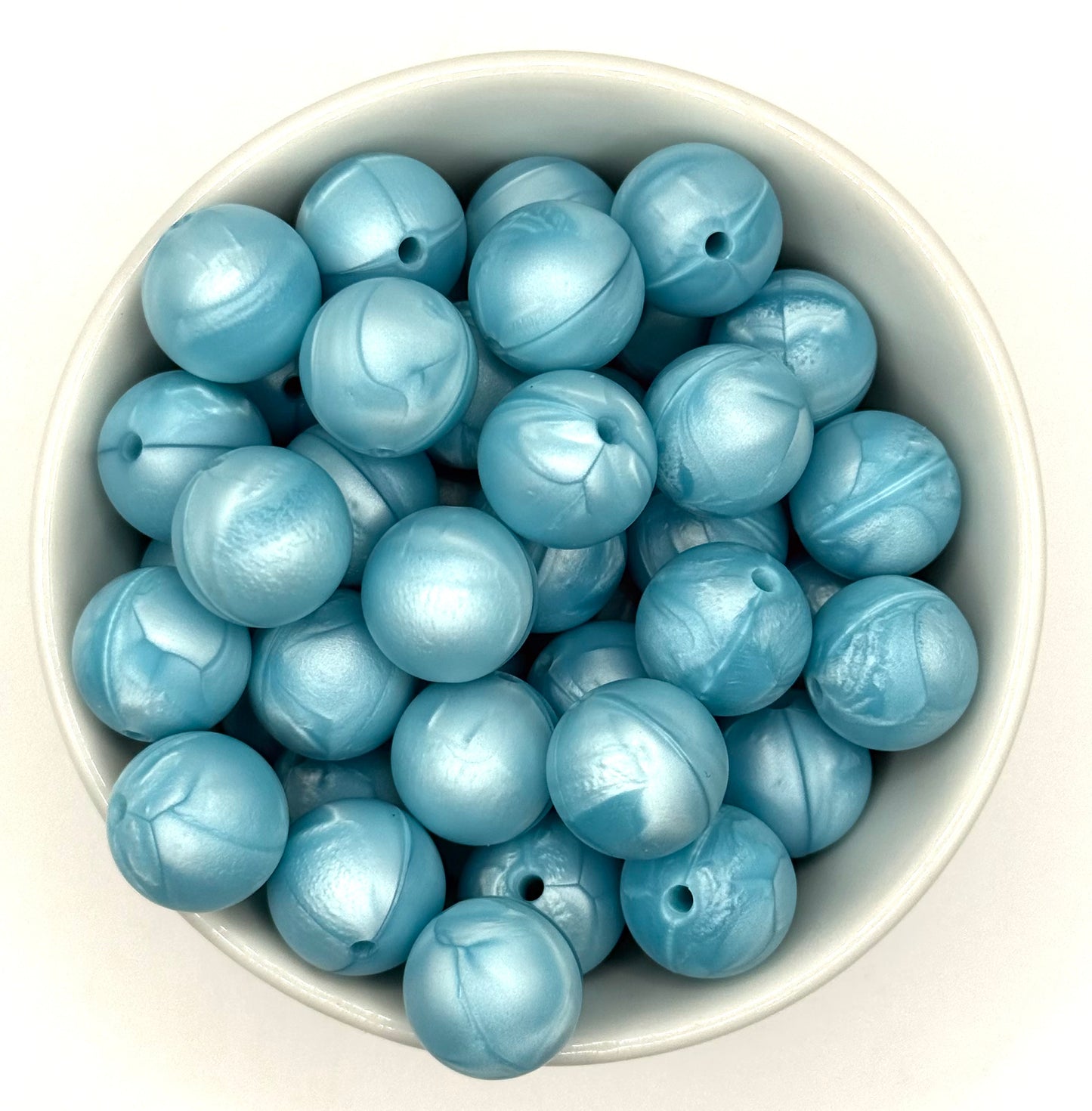 Pearl 15mm Round | Silicone Beads