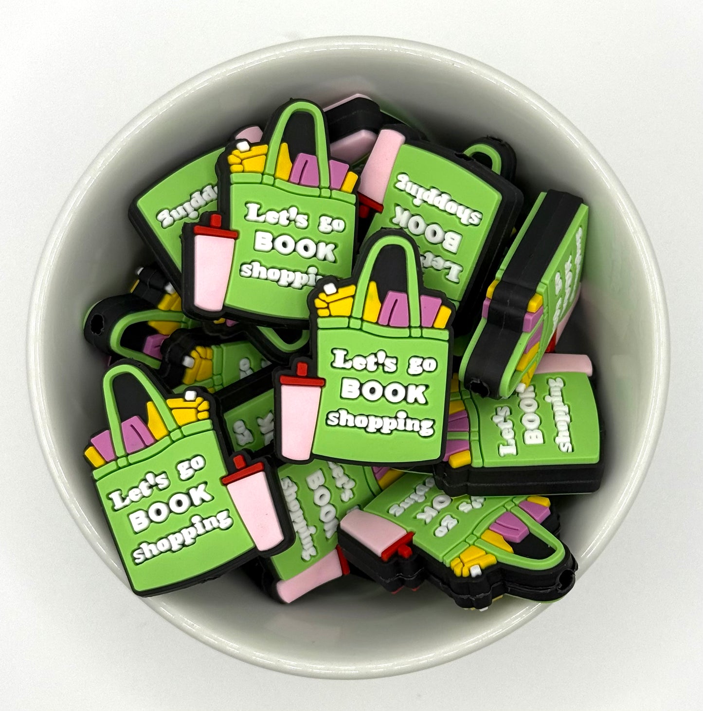 Let’s go Book Shopping | Silicone Focal Bead