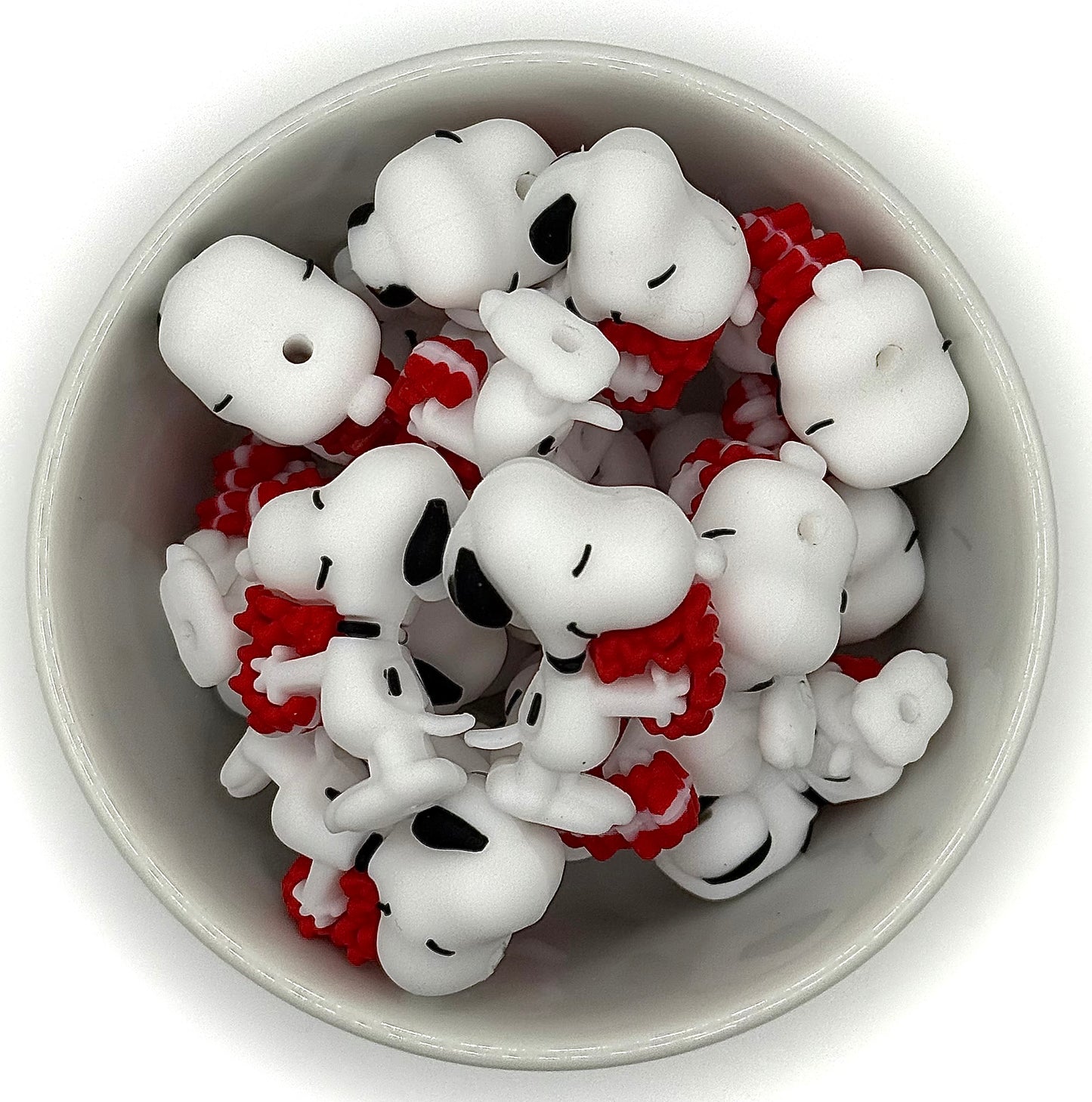 Doggy with Flowers | Valentines Focal Bead