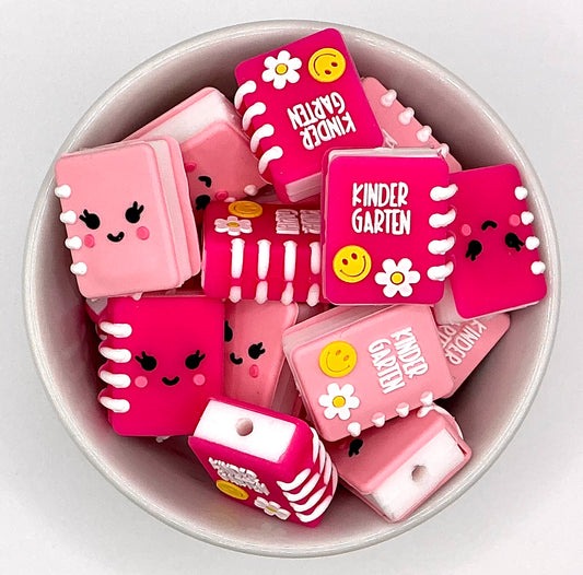 Kindergarten Book | Silicone Focal Bead