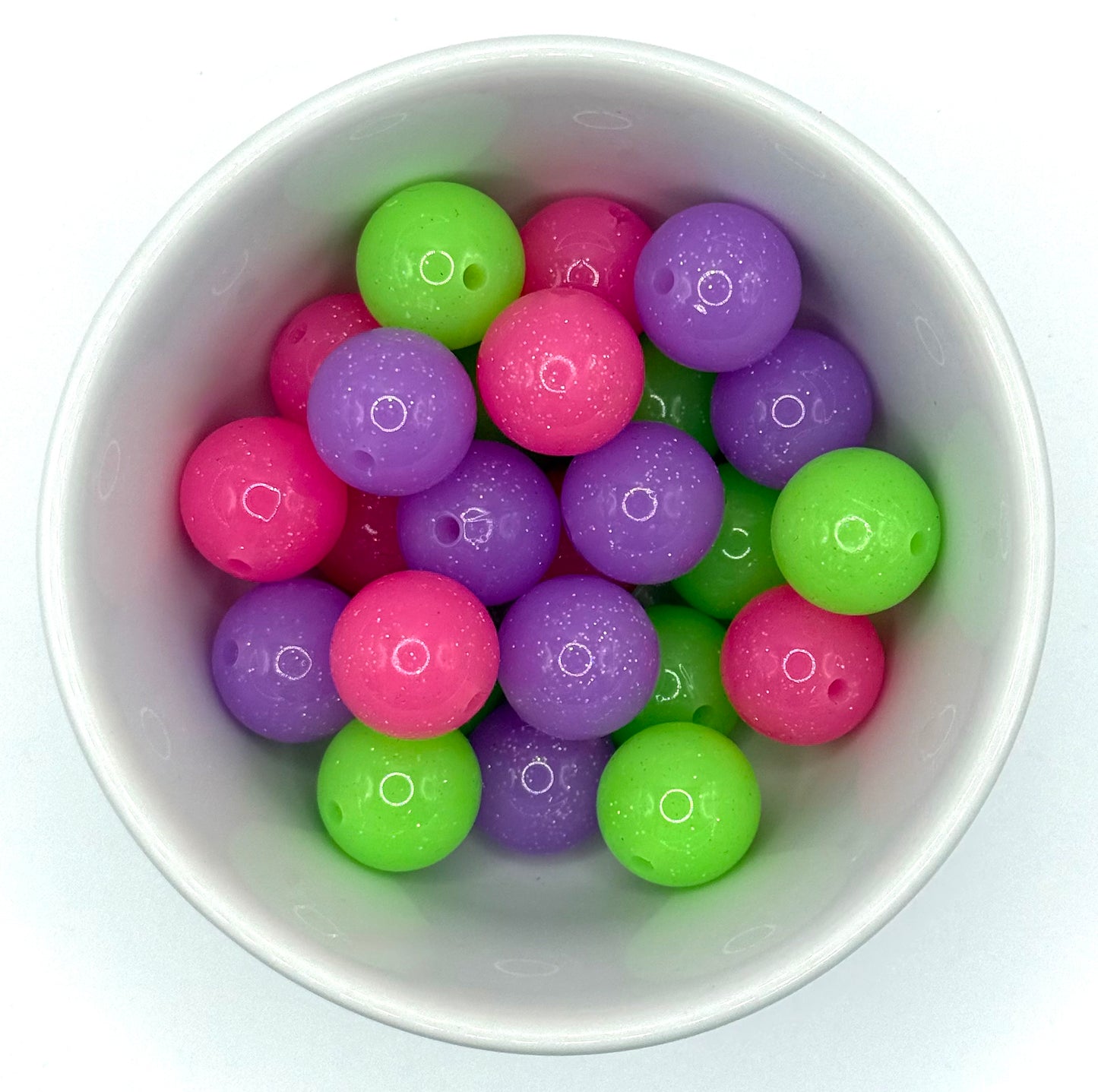Perle de gelée à paillettes 15mm | Perles en silicone