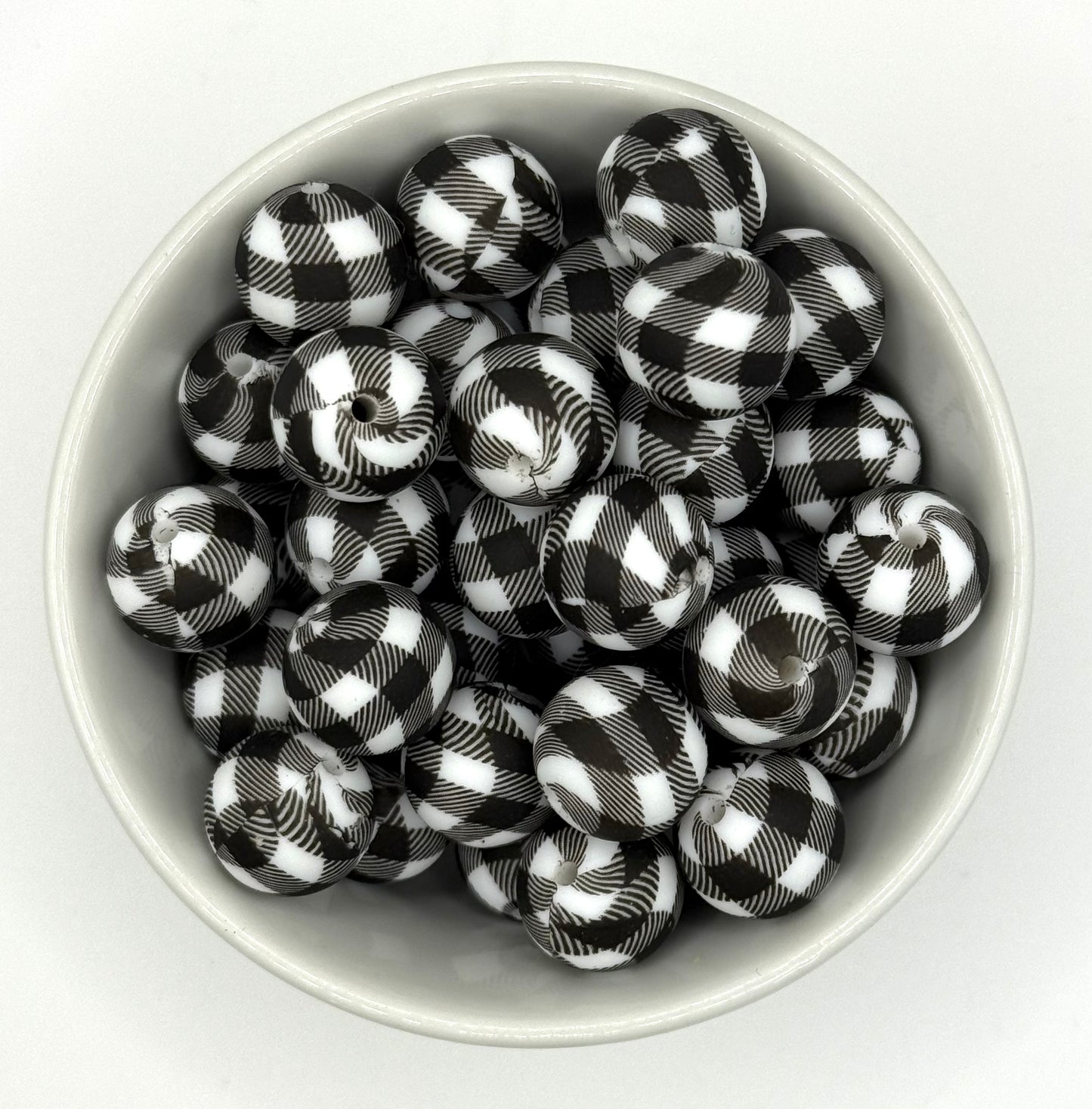 Printed 15mm Silicone Bead | Silicone Printed Beads