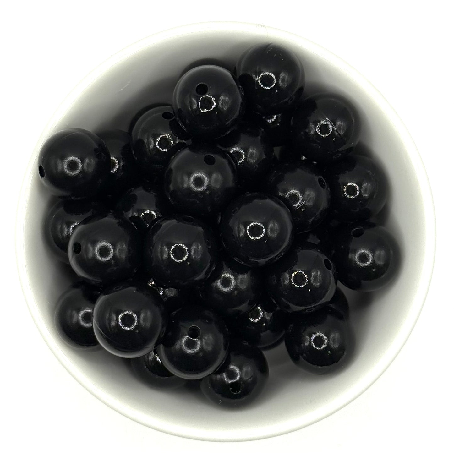 Glossy 15mm Round | Silicone Beads