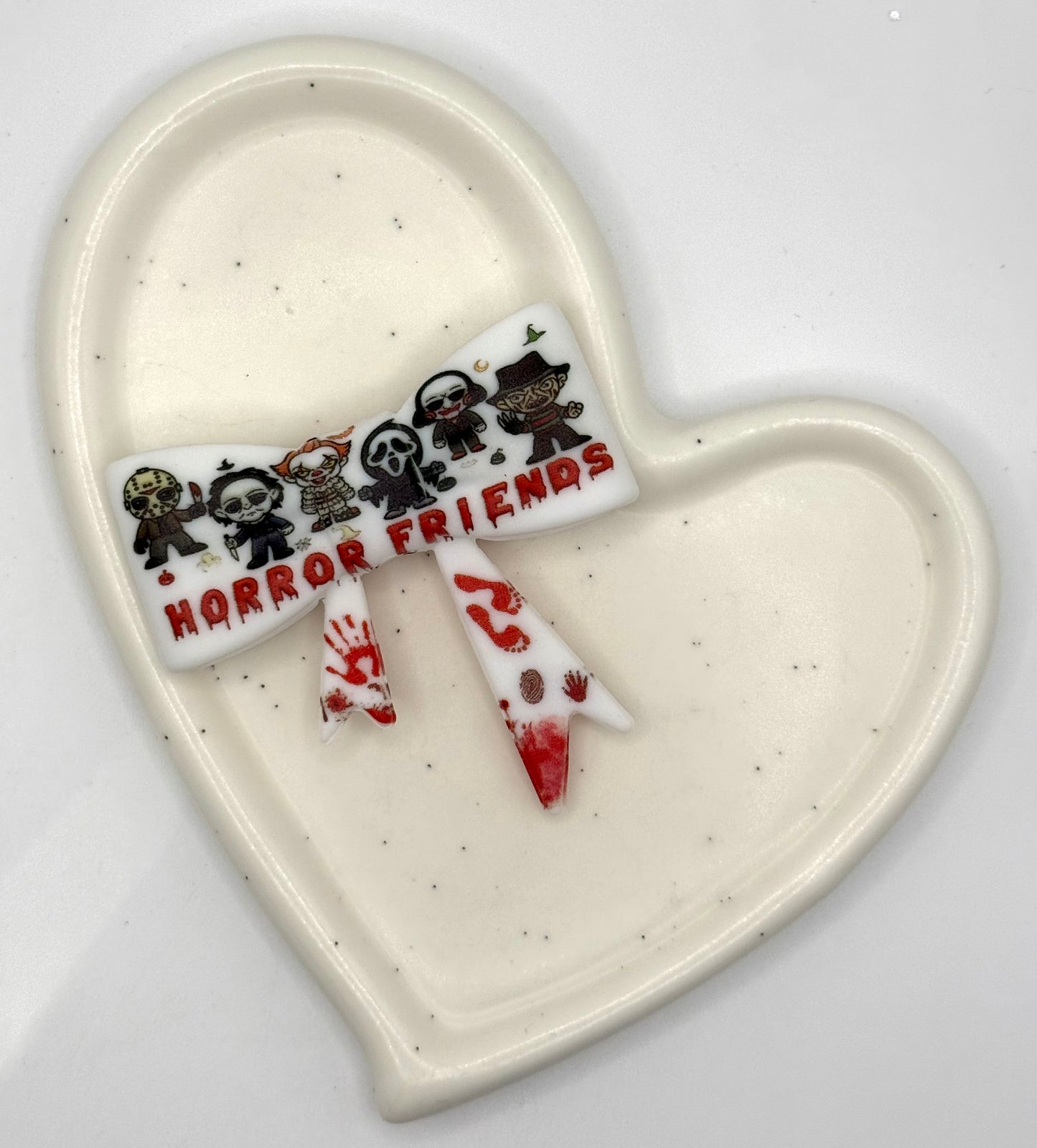 Horror Printed Bows | Focal Silicone Beads