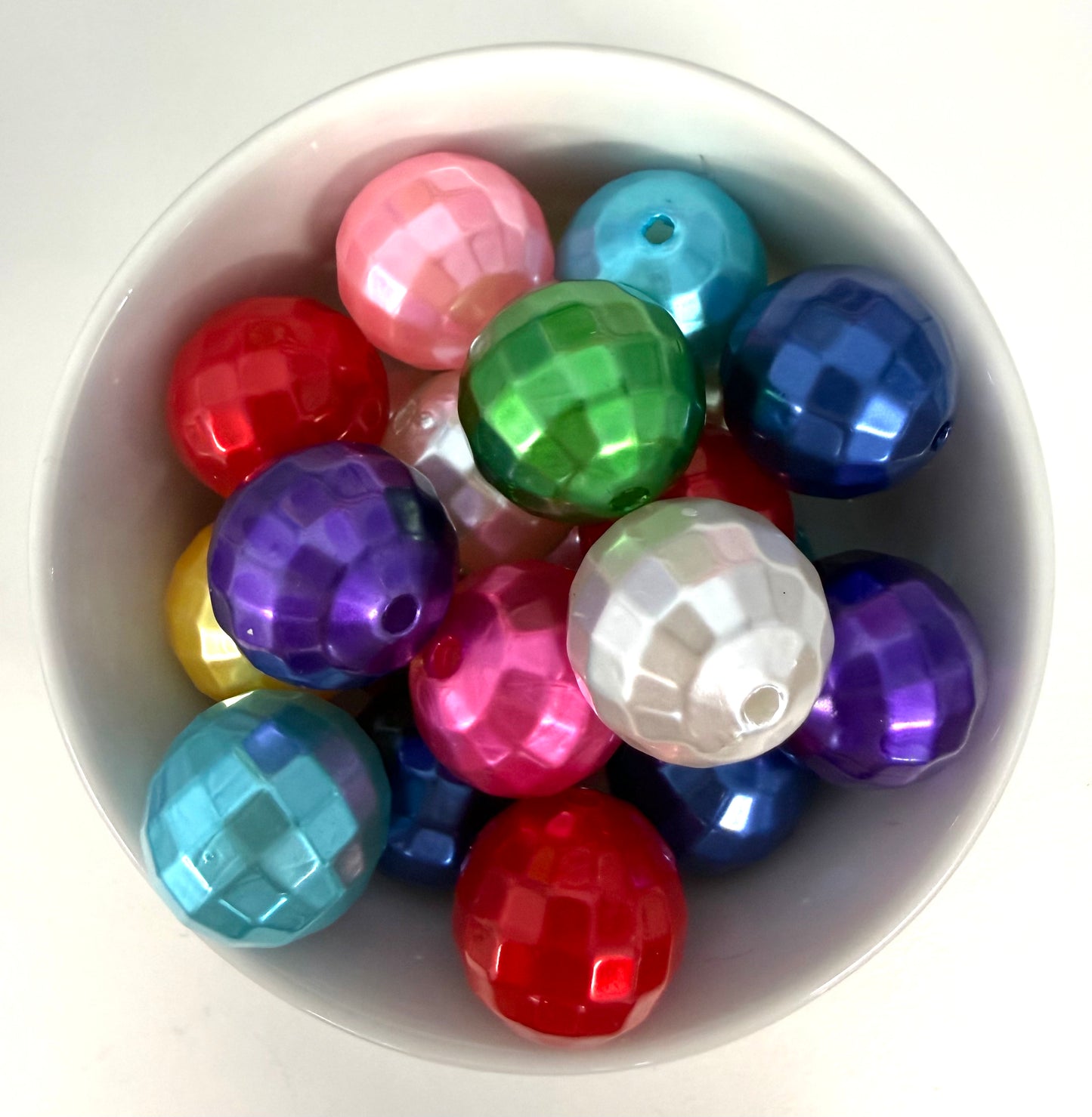 Disco Ball Acrylic Beads 20mm | Acrylic Beads 10 pack