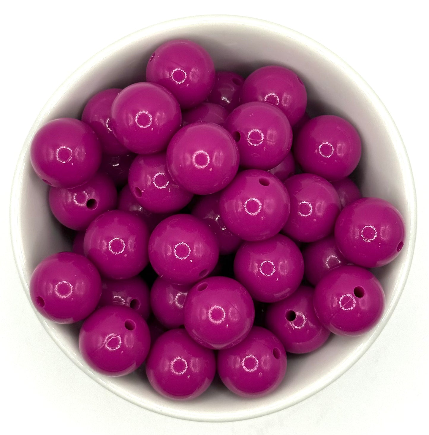 Glossy 15mm Round | Silicone Beads