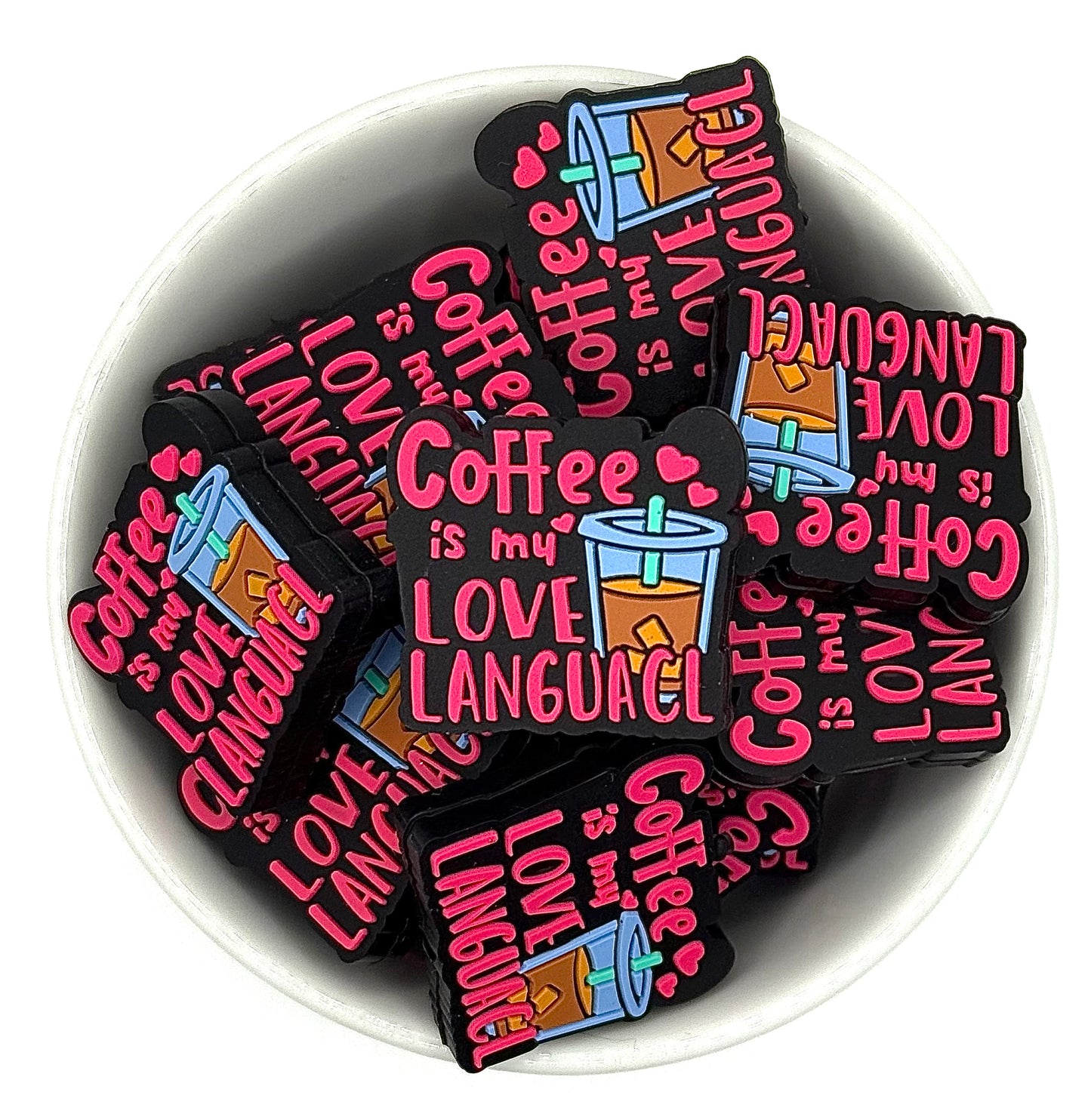 Coffee Is My Love Language | Silicone Focal Bead