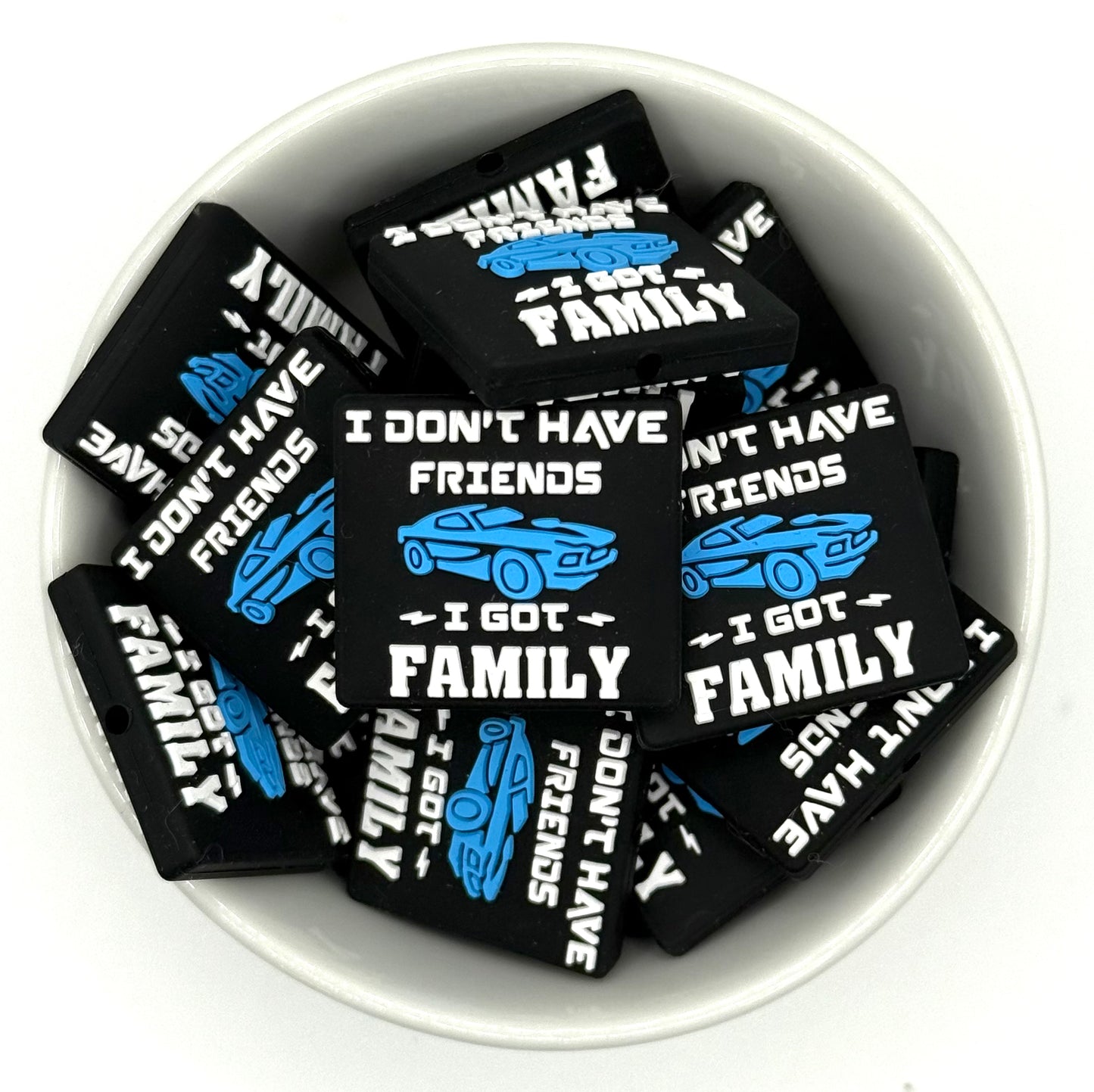 Car Friends - Car Family | Silicone Focal Bead