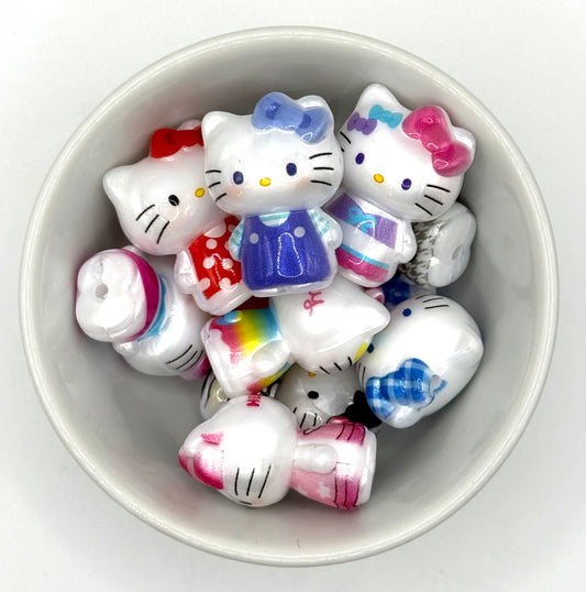 HK Acrylic 3D Focal Bead | Pack of 2 | Acrylic Focal Beads