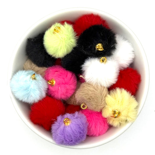 Pom Pom Charms Small | Packs of 10 | Accessories