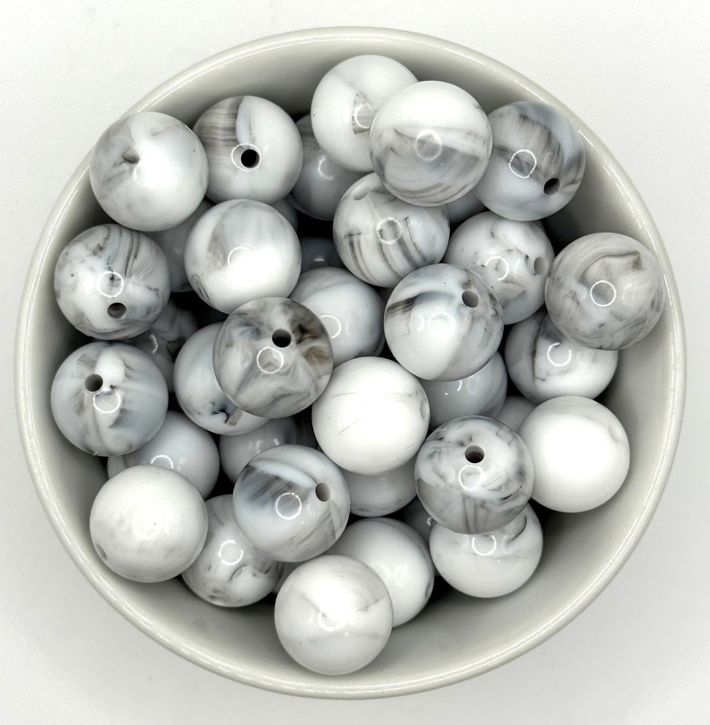 Glossy 15mm Round | Silicone Beads