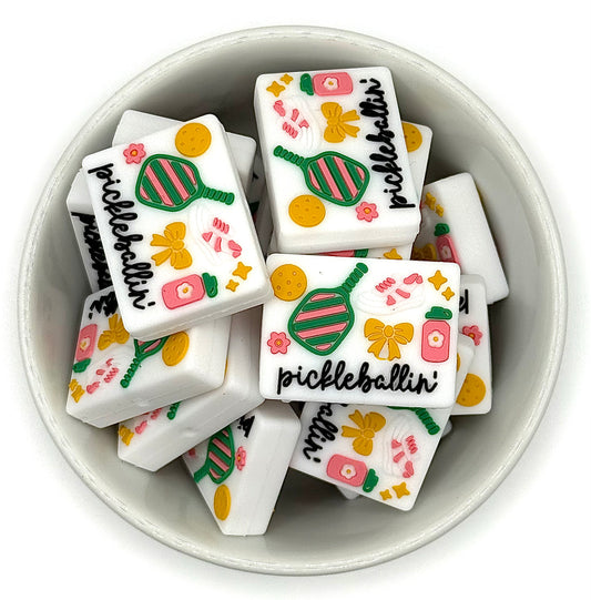 Pickleballer | Silicone Focal Bead