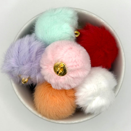 Fluffy Pom Pom Charms | 2 Pack | Accessories