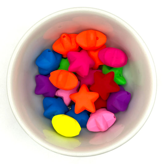 Neon Stars | 3 Pack | Acrylic Beads
