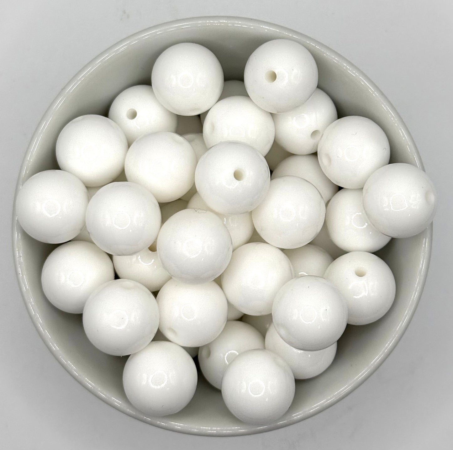Glossy 15mm Round | Silicone Beads