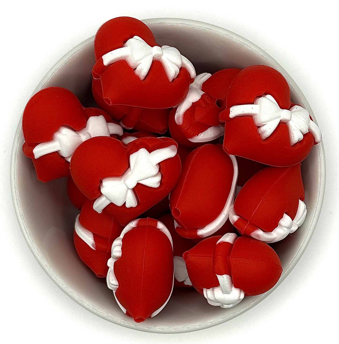 Valentines Puffy 3D Heart | Silicone Focal Beads