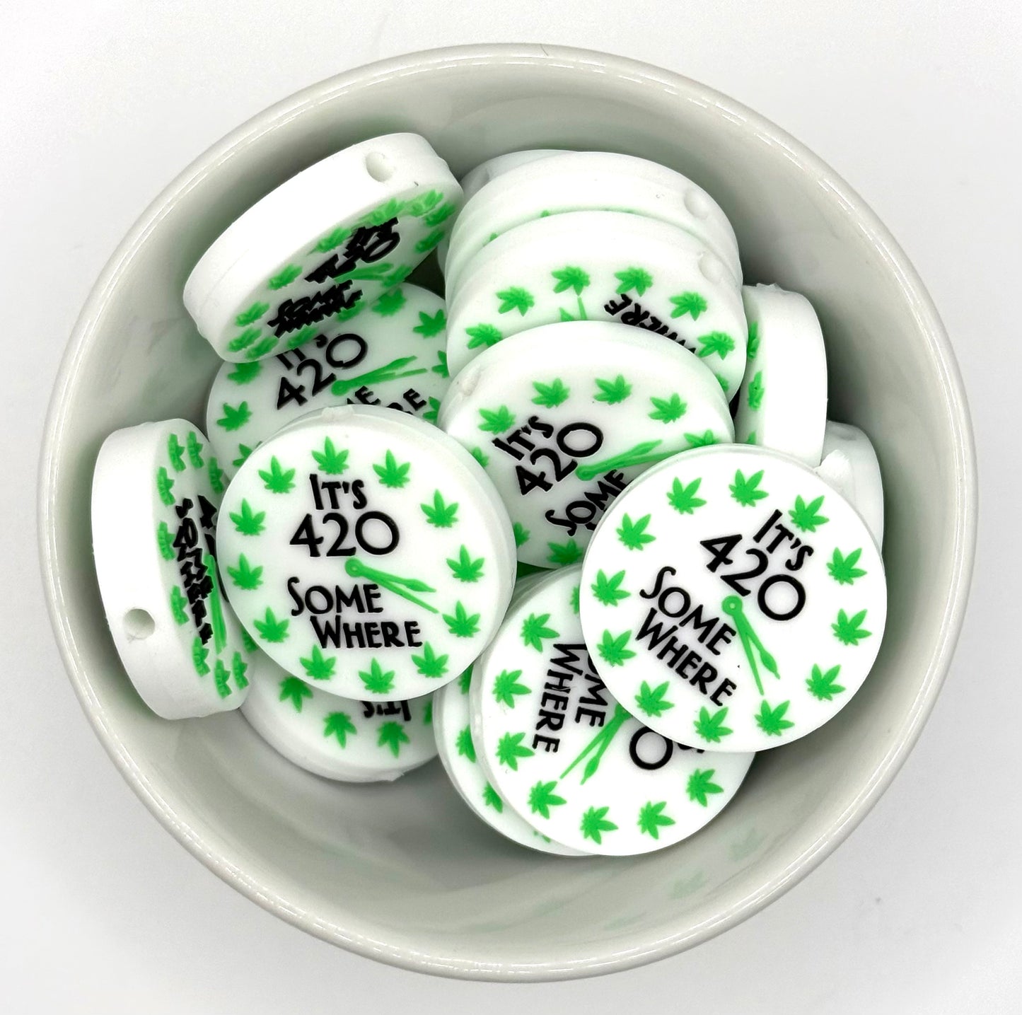 420 Somewhere | Silicone Focal Bead