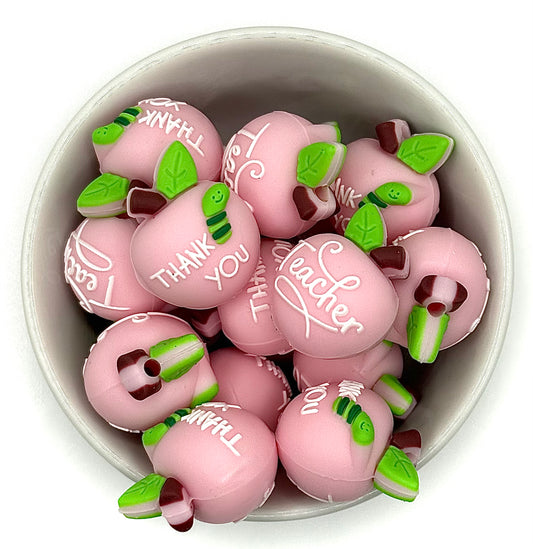 Apple Teacher Thank You | Silicone Focal Bead