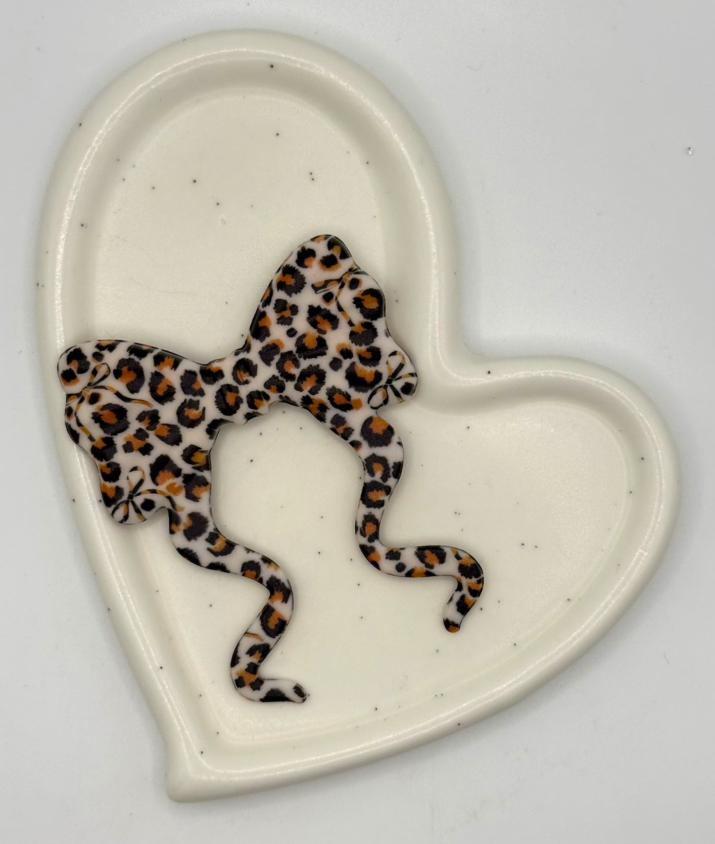 Curly Printed Bows | Silicone Focal Beads