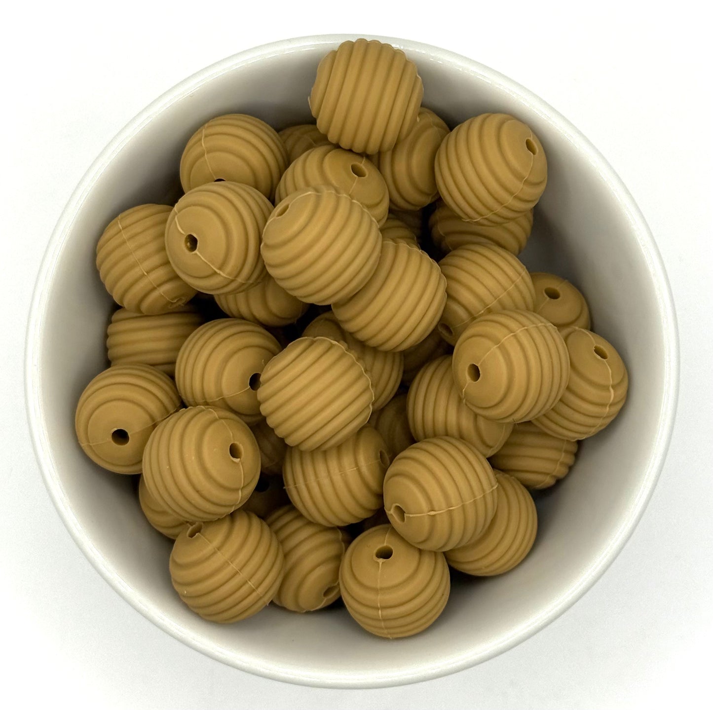Perle en silicone nid d'abeille 15 mm | Perles en silicone