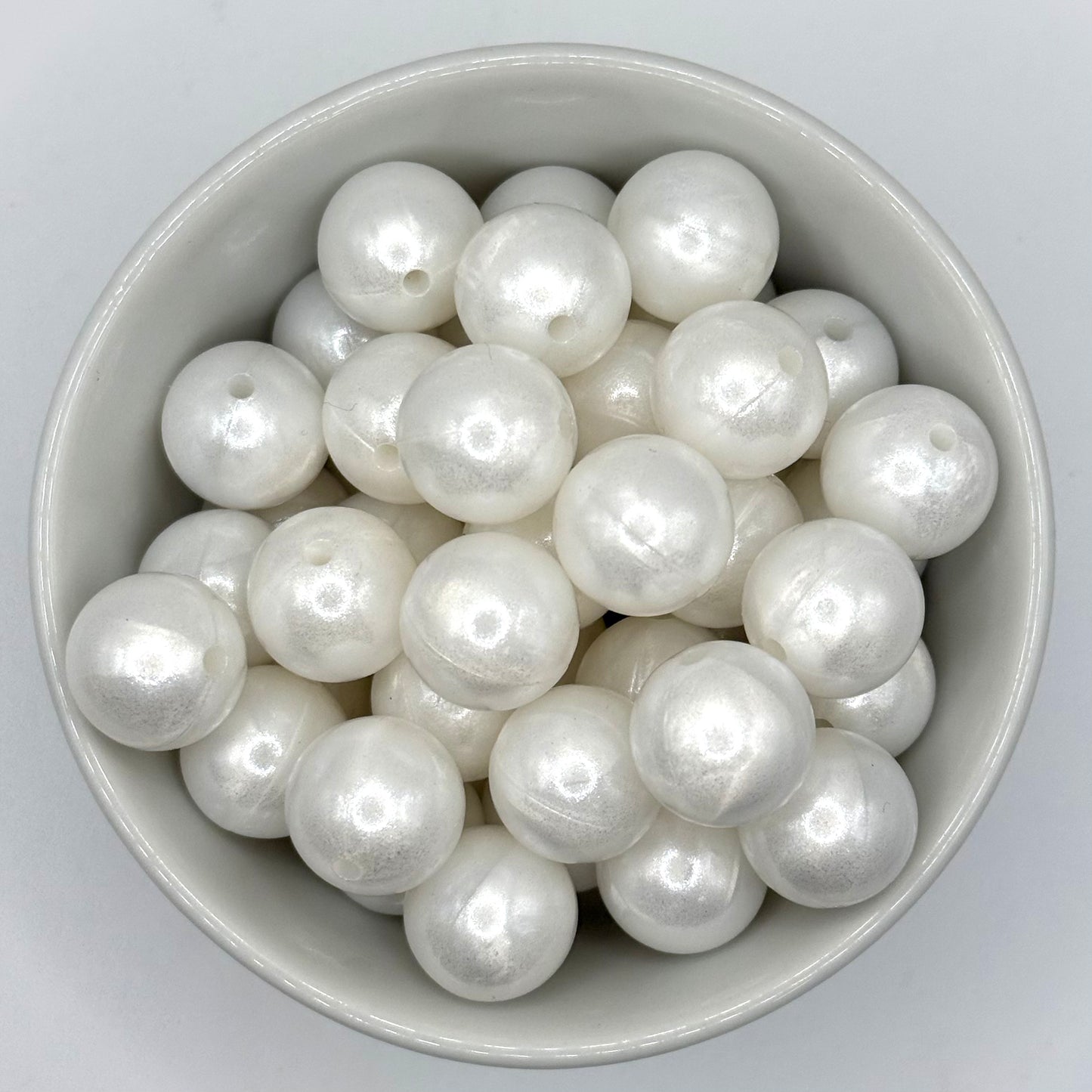 Pearl 15mm Round | Silicone Beads
