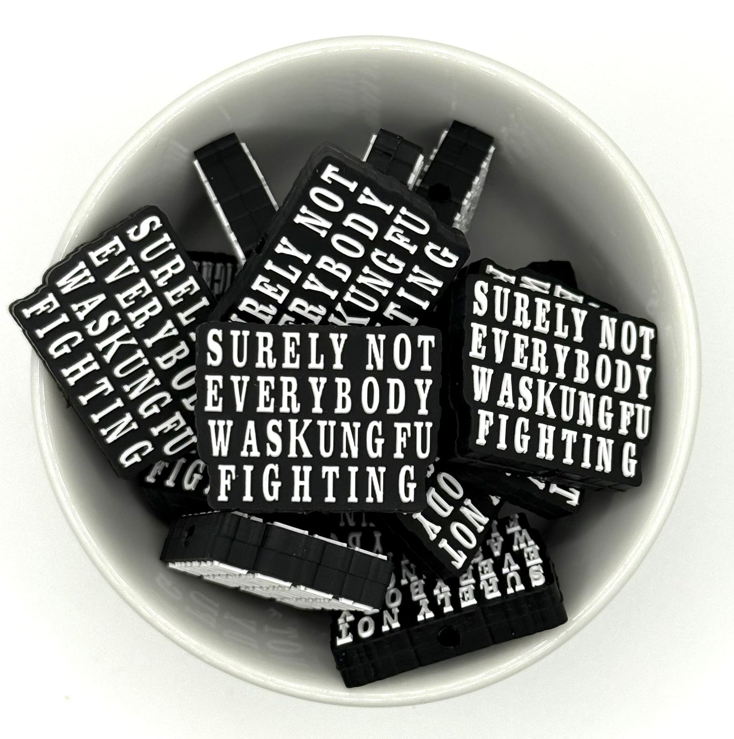 Surely Not Everyone was KungFu Fighting | Silicone Focal Bead