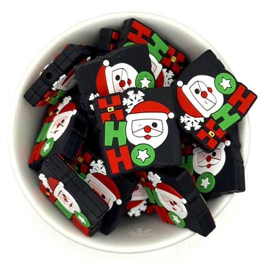 Ho Ho Holiday Santa | Silicone Focal Bead
