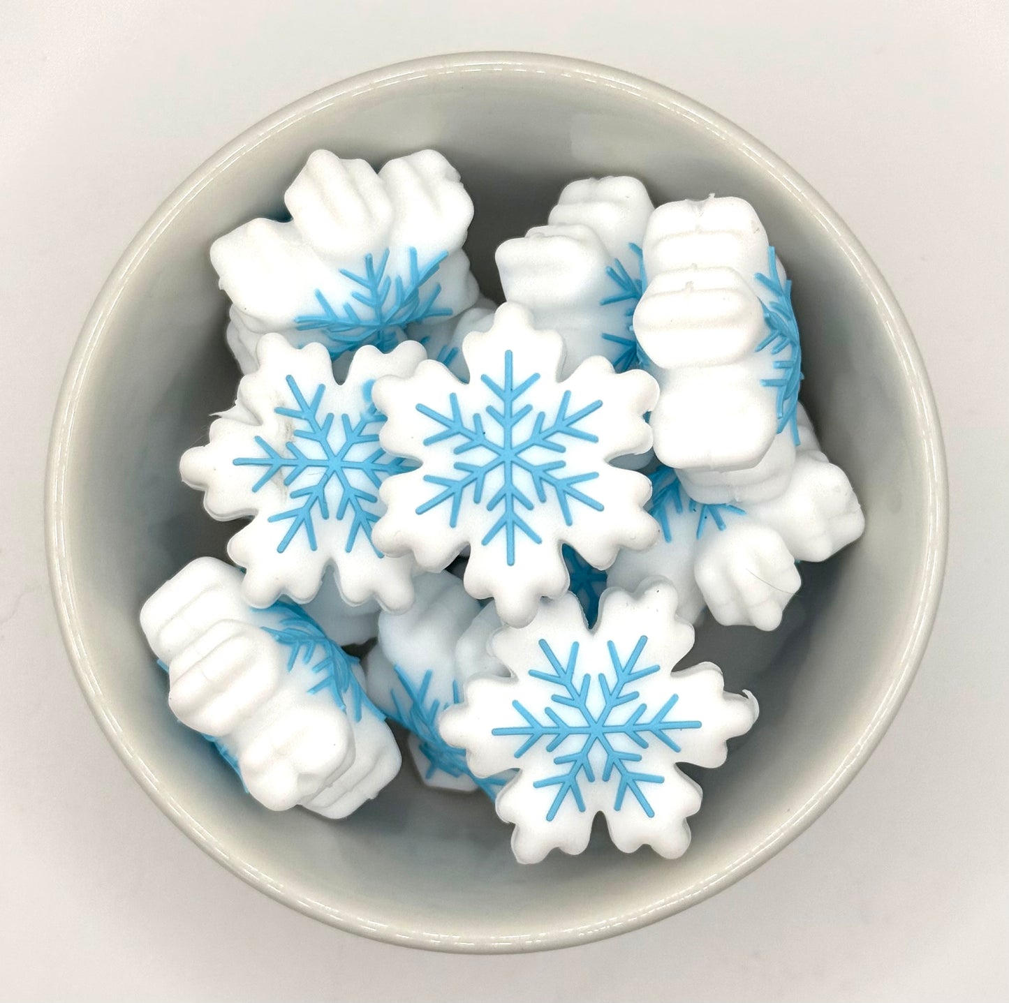 Frosty Flakes | 3D Silicone Focal Bead