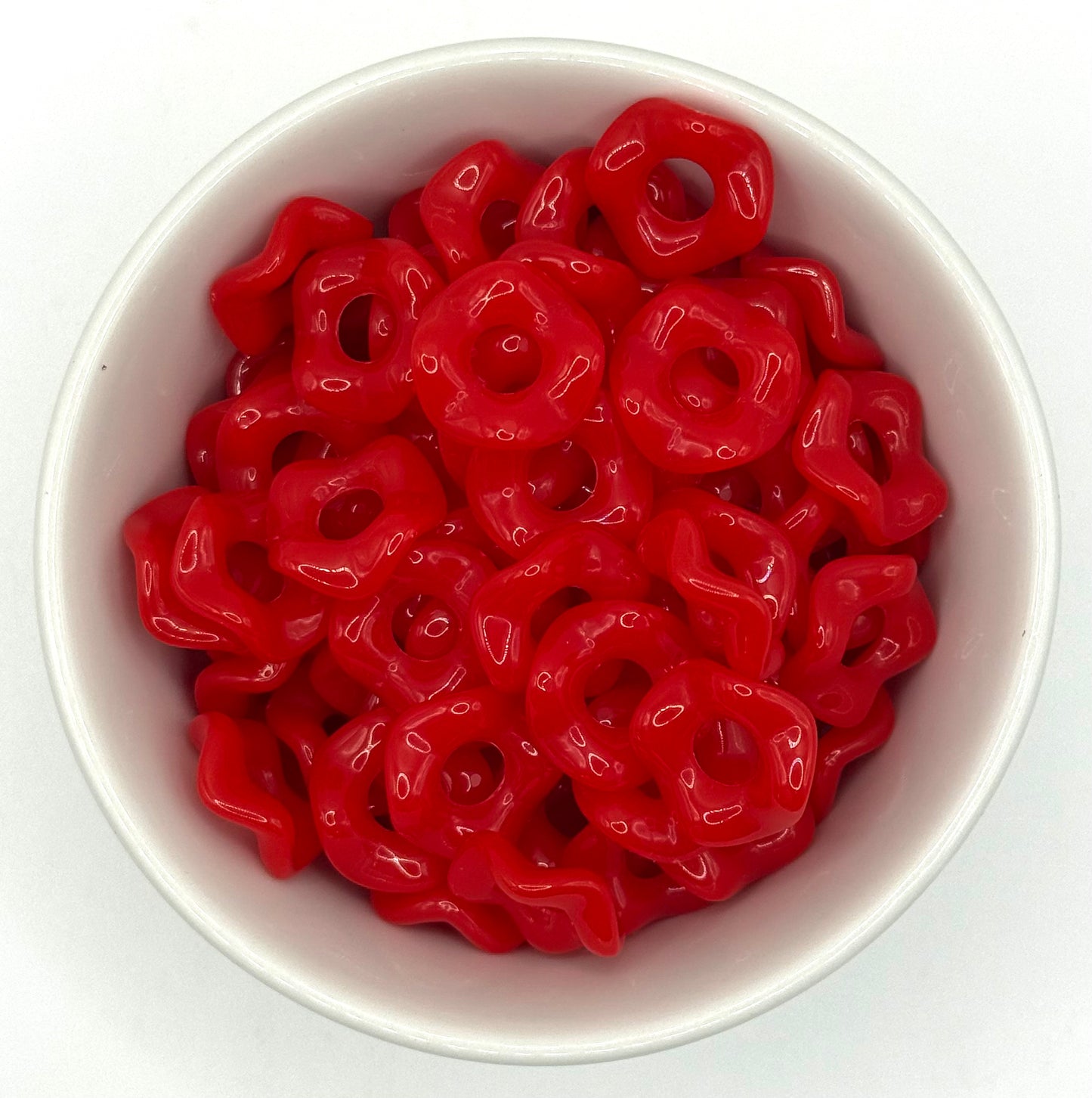 Perles intercalaires vagues 16mm | Perles intercalaires acryliques