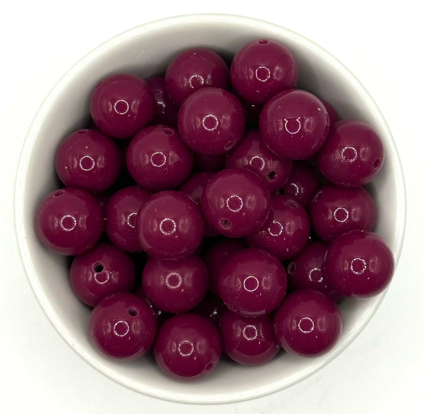 Glossy 15mm Round | Silicone Beads