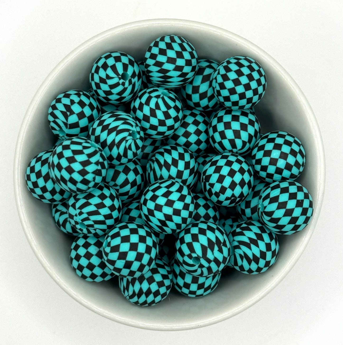 Printed 15mm Silicone Bead | Silicone Printed Beads