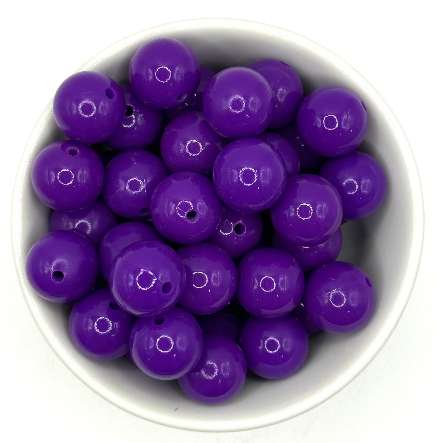 Glossy 15mm Round | Silicone Beads